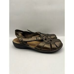 Clarks Bendables Slingback Copper Sandals Women Size 7.5